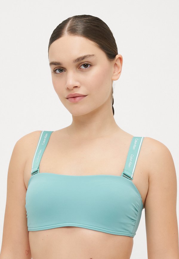 REMOVABLE STRAPS BANDEAU - Bikini top - saltwater aqua3