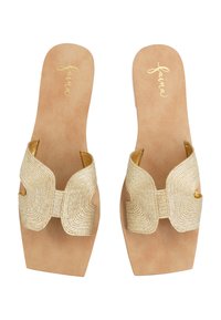 faina Slip-on sandaler - gold