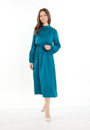 MIDI SIVENE - Day dress - blau grün