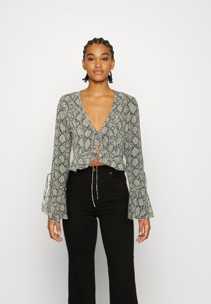 LUELLA BLOUSE - Blůza - khaki green dusty light