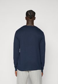 Champion ICONS CONTRAST CREWNECK LONG SLEEVE  - Langarmshirt - navy