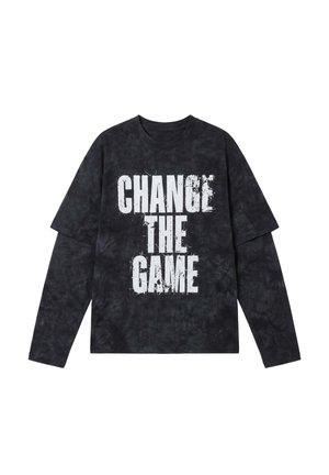 Project X Paris, T-SHIRT MANCHES LONGUES EFFET VINTAGE - Long sleeved top - noir