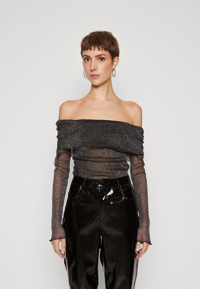 Gina Tricot GLITTER Longsleeve black/zwart Zalando.be