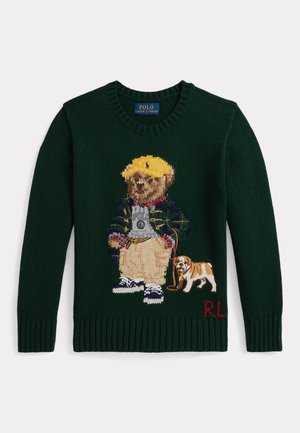 POLO BEAR SWEATER - Vesta - moss agate