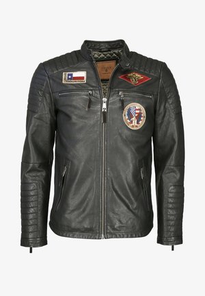 TOP GUN, Leren jas - schwarz