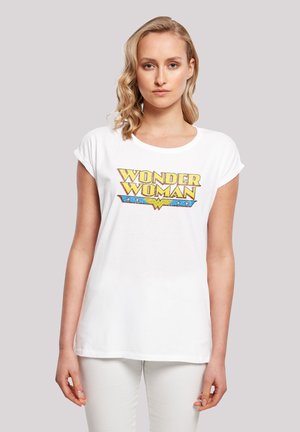 DC COMICS SUPERHELDEN WOMAN CRACKLE - Print T-shirt - white