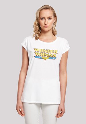 DC COMICS SUPERHELDEN WOMAN CRACKLE - T-Shirt print - white