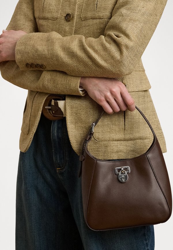 LEATHER SMALL TANNER SHOULDER BAG - Handbag - dark hickory2