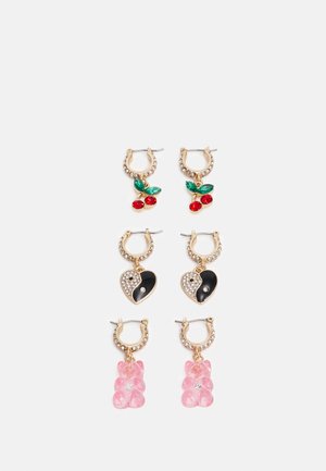 OAKMERE 3 PACK - Earrings - multi-coloured/gold-coloured