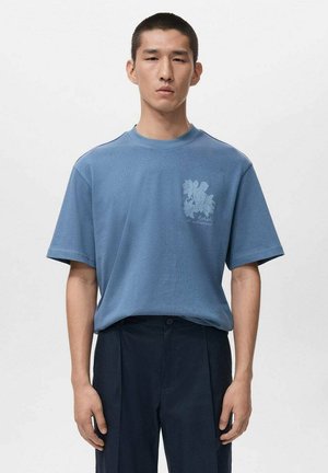 T-Shirt print - light blue