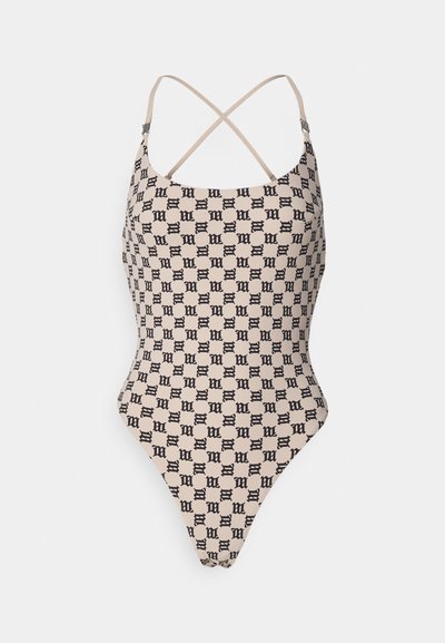 MISBHV SWIM MONOGRAM SIGNATURE ONE PIECE - Badeanzug - beige