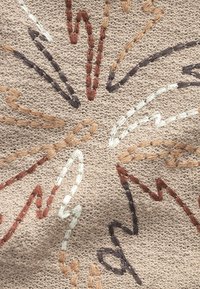 Next TEXTURED SHORT SLEEVE - Majica - neutral palm tree embroidery