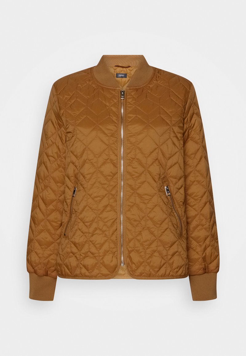Esprit Collection PADDED JACKET Bomberjacke caramel/camel Zalando.de