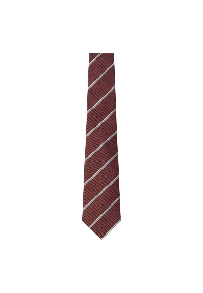 Hackett London UNEVEN FINE STR - Cravatta - burgundy red