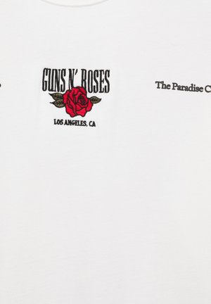 PULL&BEAR, GUNS N' ROSES - T-SHIRT - T-shirt con stampa - white