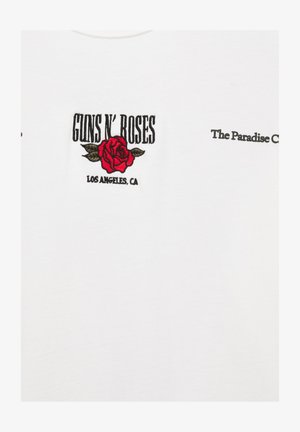 PULL&BEAR, GUNS N' ROSES - T-SHIRT - T-shirt imprimé - white