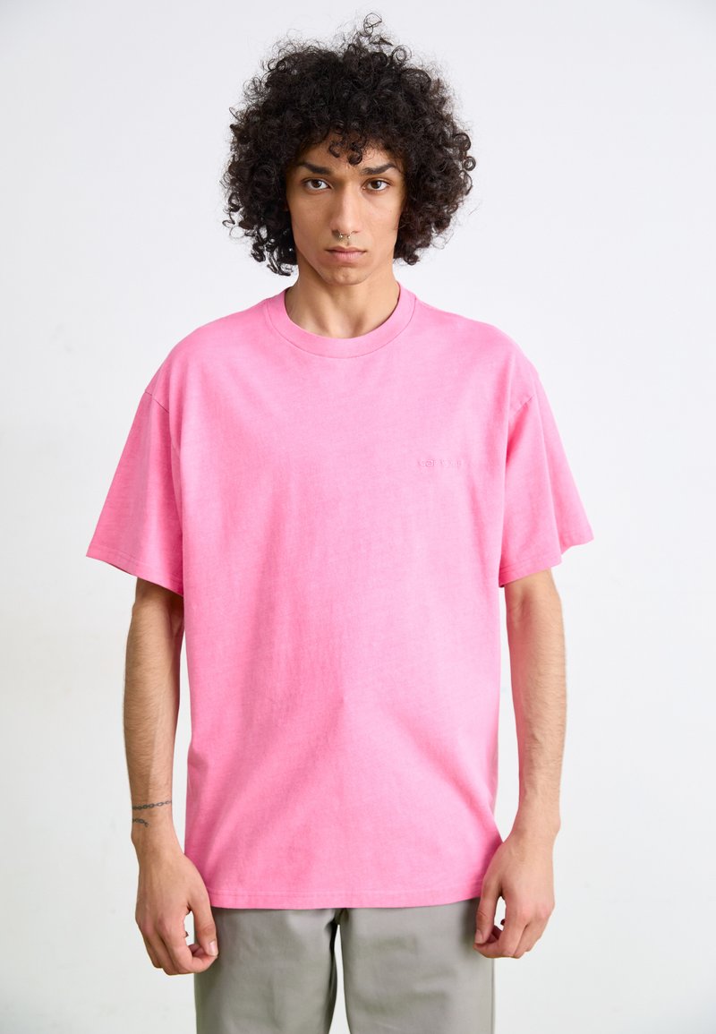 Carhartt WIP DUSTER SCRIPT - Basic T-shirt - charm pink