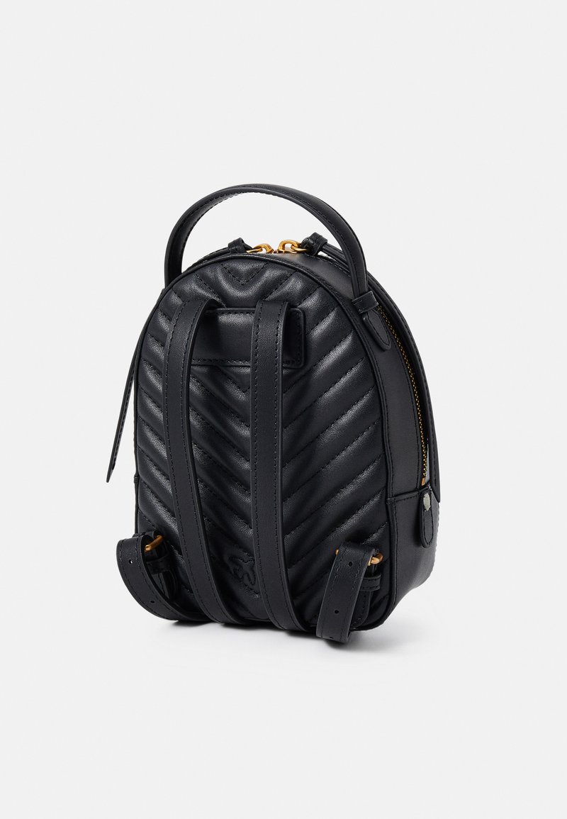 Pinko Leather Backpack With Lettering - NWT Leather backpack LOVE CLICK MINI Pinko | color Black | Gomez  main image 4