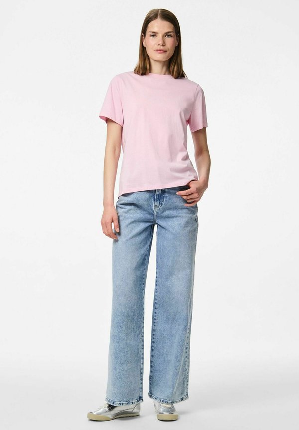 PCRIA SOLID TEE - Basic T-shirt - roseate spoonbill2