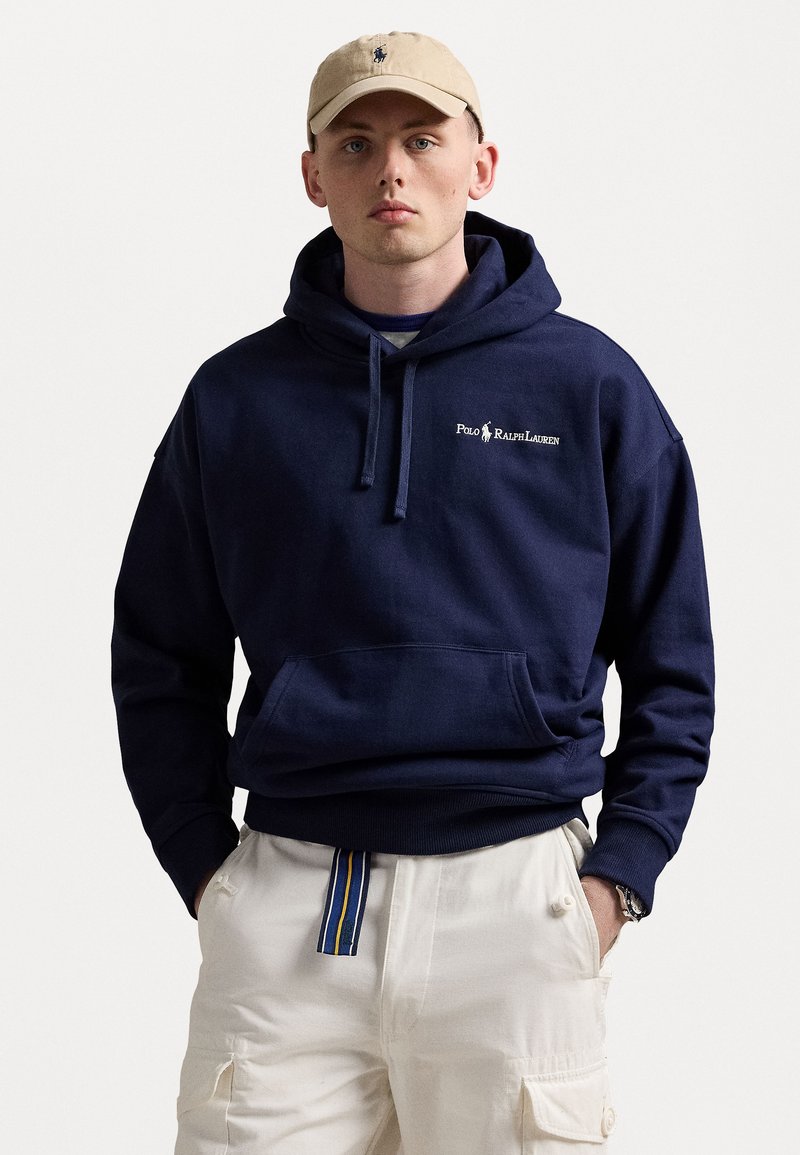 Polo Ralph Lauren - RELAXED FIT LOGO FLEECE HOODIE - Sudadera - cruise navy, Ampliar