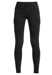 Noisy May NMLUCY UTILITY PANTS - Auduma bikses - black