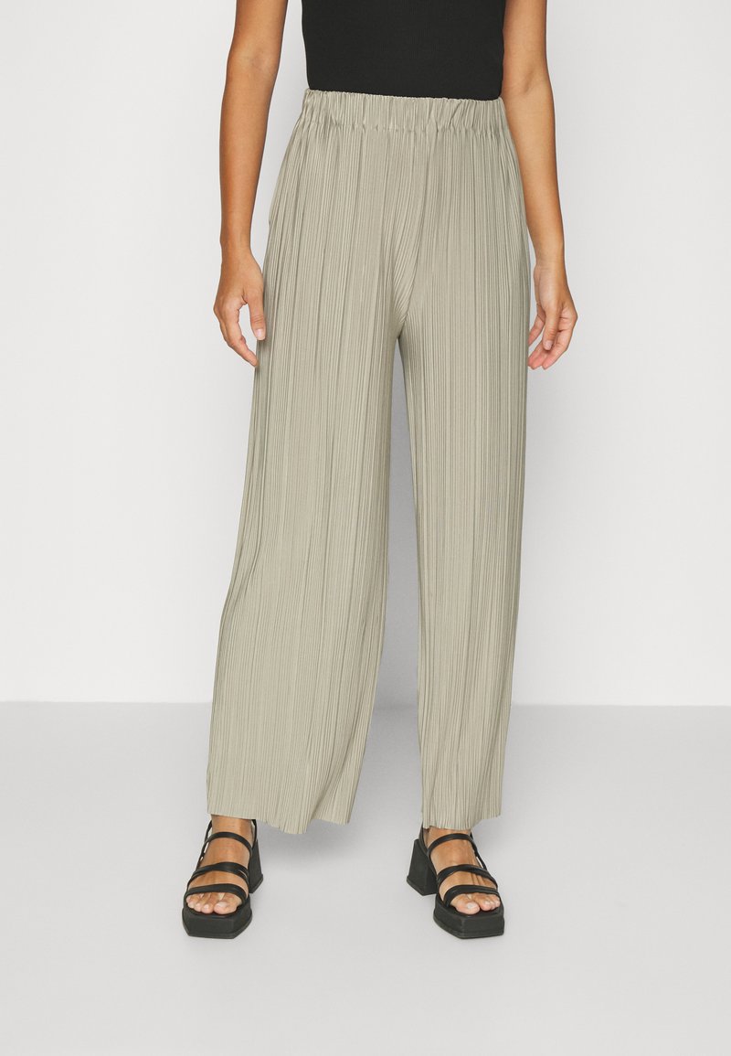 Samsøe Samsøe - UMA TROUSERS - Broek - silver sage, Vergroten