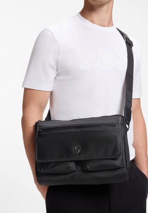 BOSS, B_ICON_FLAP MESSEN - Crossbody bag - black