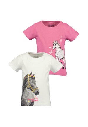 HORSES - Printtipaita - weiss azalee