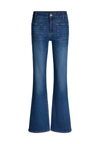 ELEA HOHE TAILLE IN WASHED - Bootcut jeans - blue washed