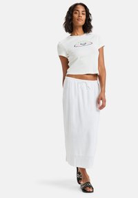 OVER THE WAVES - A-lõikeline seelik - bright white