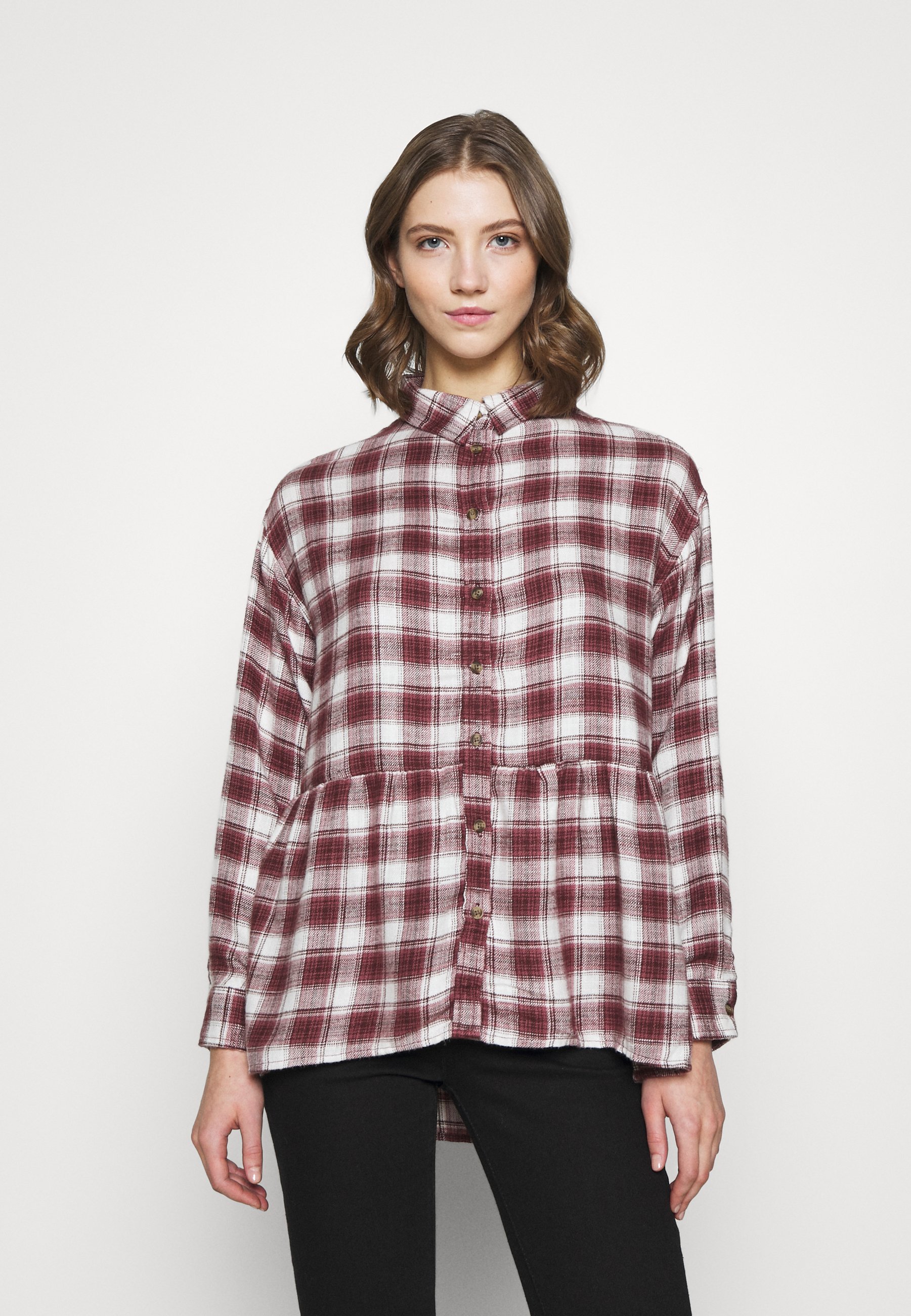 American Eagle BABYDOLL PLAID - Button 