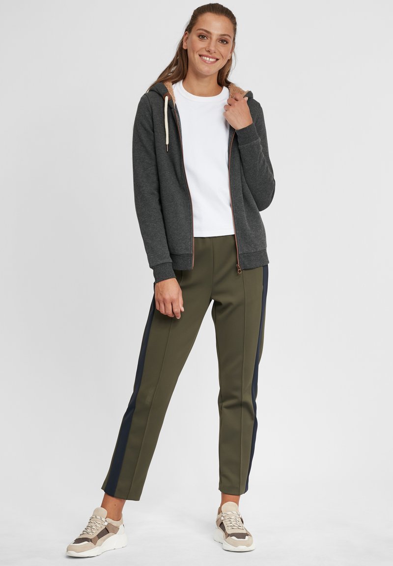 Damen Sweatshirts | Oxmo OXVICKY Sweatjacke dar grey m/dunkelgrau - XO50102 Damen Sweatshirts | Oxmo OXVICKY Sweatjacke dar grey m/dunkelgrau - XO50102