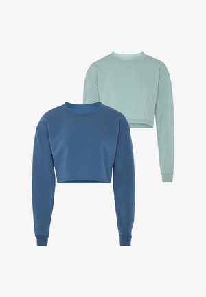 Mo, 2-PACK - Sweatshirt - denimblau & eisminze