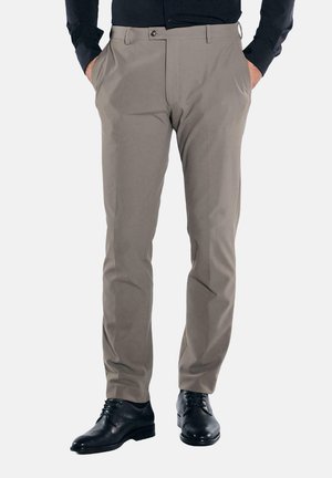 AUS ITALIENISCHEM - Stoffhose - braunbeige