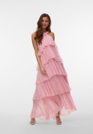 Vero Moda, VMFELICIA SL RUFFLE MAXI DRESS EXP - Robe longue - bonbon
