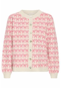 IHBRIELLE - Kardiganas - oatmeal w. pink yarrow