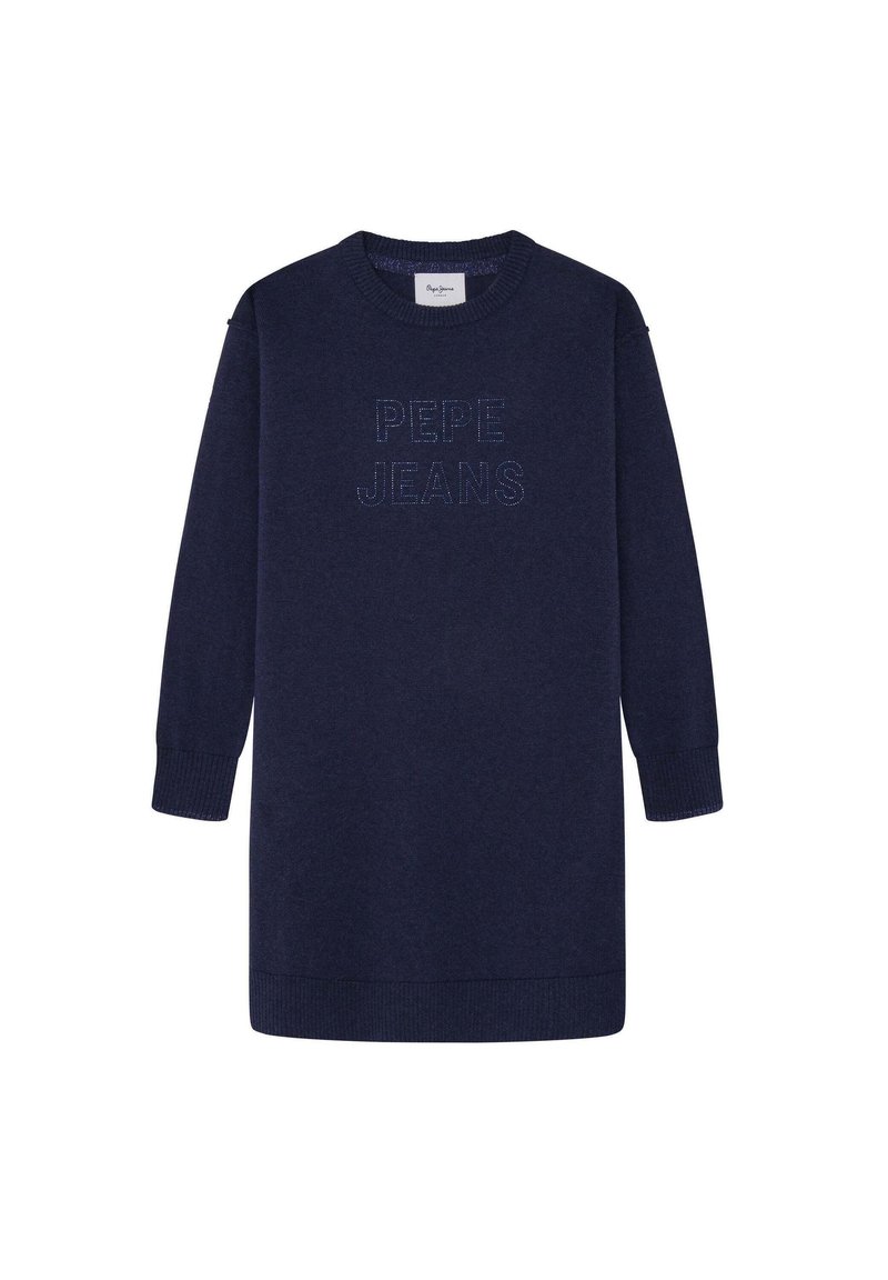 Pepe Jeans Gebreide jurk donkerblauw