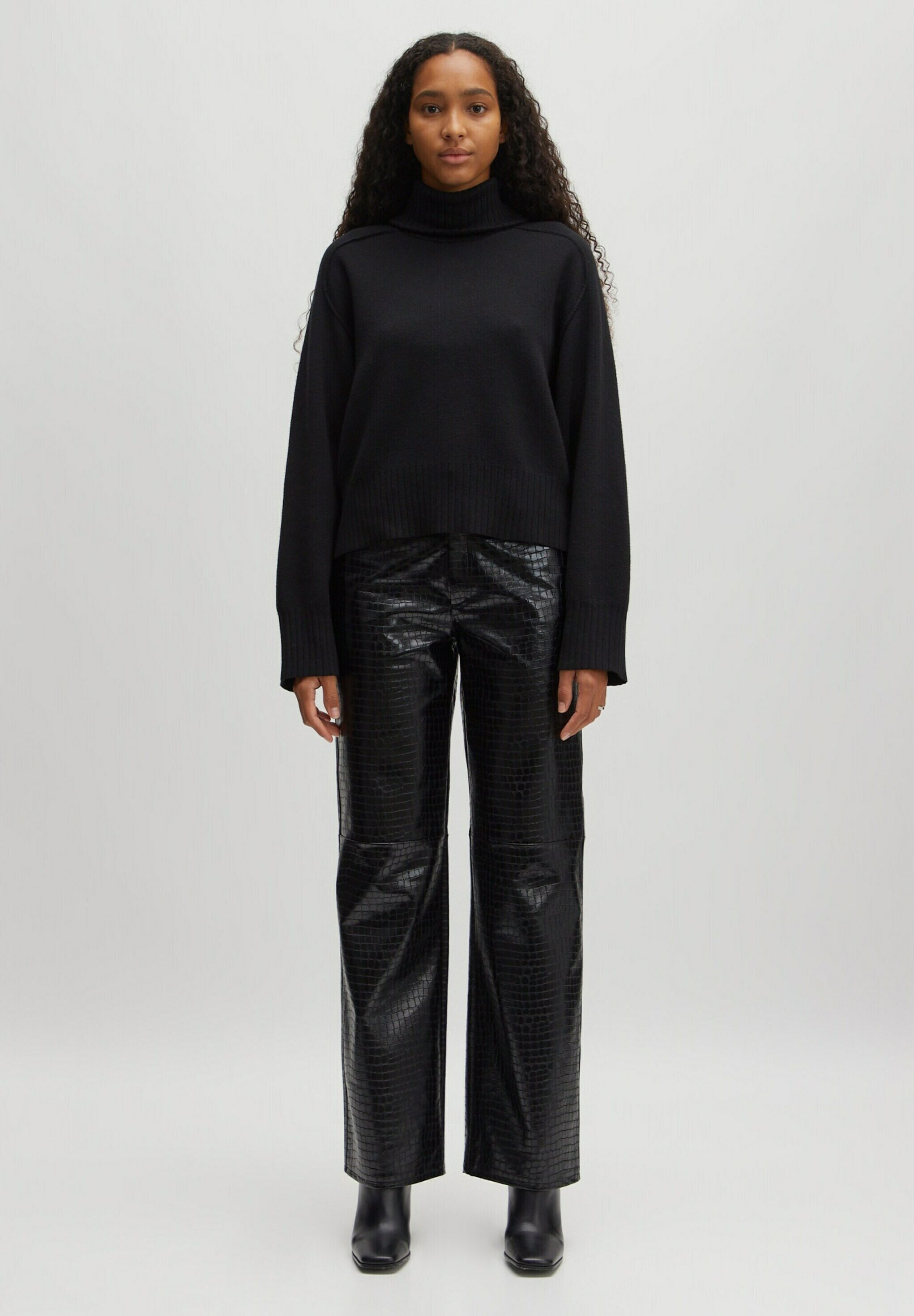 EDITED CELINA - Trousers - schwarz/black - Zalando