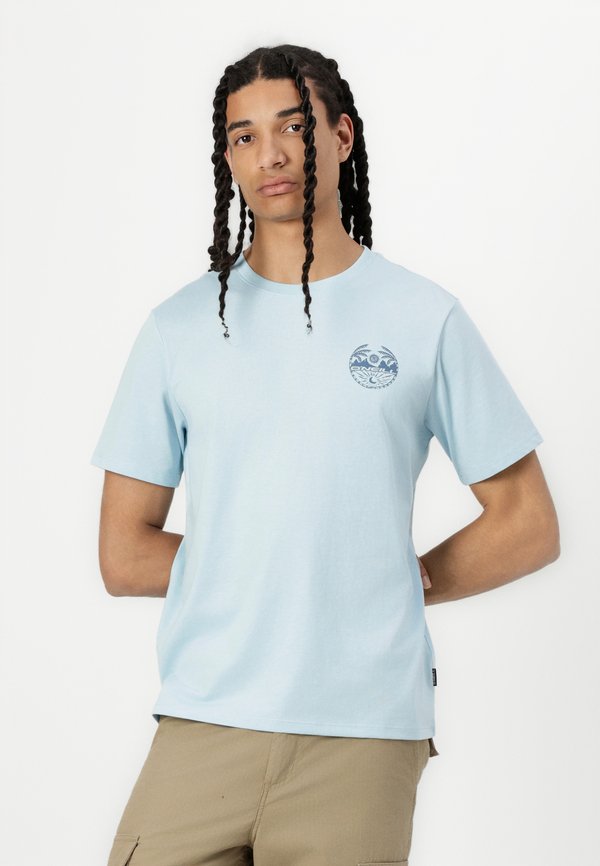 BACK UNISEX - Print T-shirt - morning glory melange2