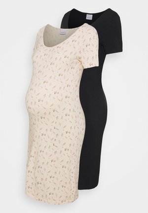 MLFIA MIX DRESS 2 PACK - Vestido ligero - whitecap gray