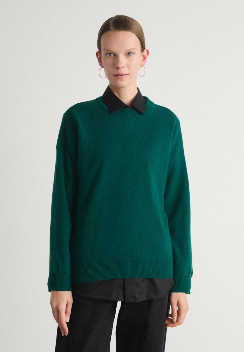 GANT C-NECK - Strickpullover - deep forest