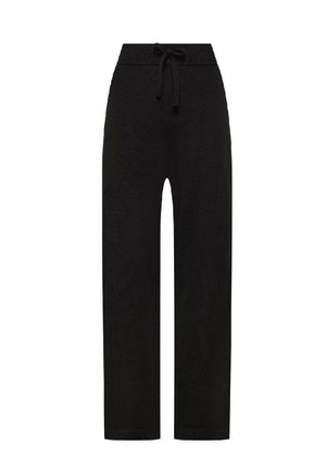 WIDE SOLID  - Pantaloni - nero