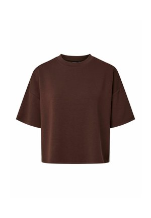 Pieces, SWEATSHIRT PCPOLLY 2/4 - Camiseta básica - chicory coffee