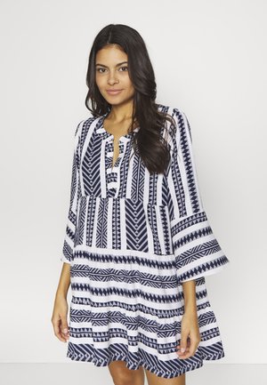 TUNIC - Strandaccessoire - weiß/marine
