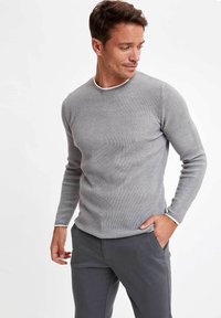 SLIM FIT - Jersey de punto - grey