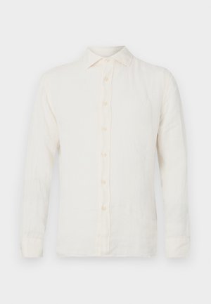 120% Lino LONG SLEEVE MEN SLIM FIT - Button down-skjorte - milk