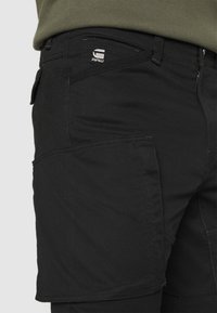 G-STAR ZIP PKT 3D SKINNY CARGO - Calças cargo - dark black