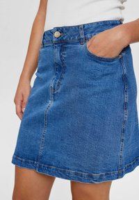 Nümph NULULU - A-silueta svārki - medium blue denim