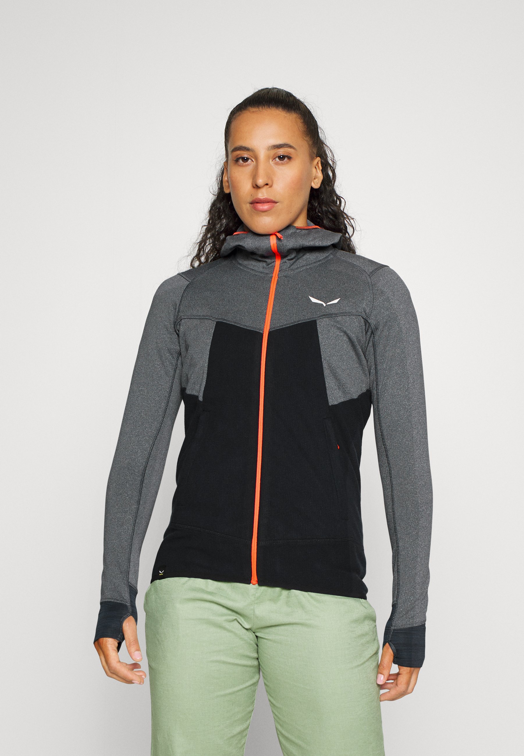 Womens Hoodie Salewa Puez Hybrid Polarlite Fleecejacke Salewa