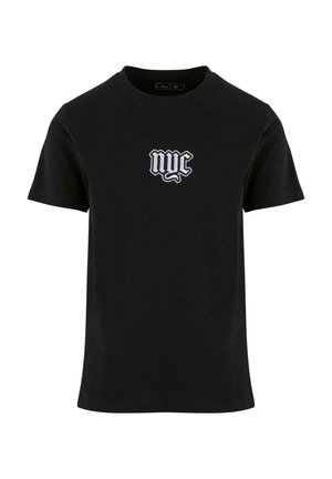 Mister Tee, NYC OLD ENGLISH WORDING PATCH - Trükipildiga T-särk - black
